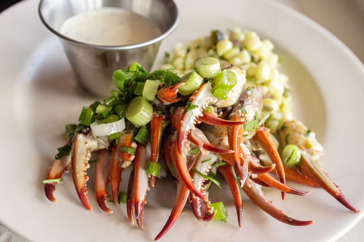 Crab Claws and Sweet Corn